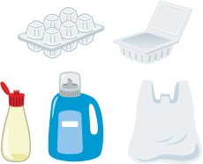 プラスチック製品のイラスト